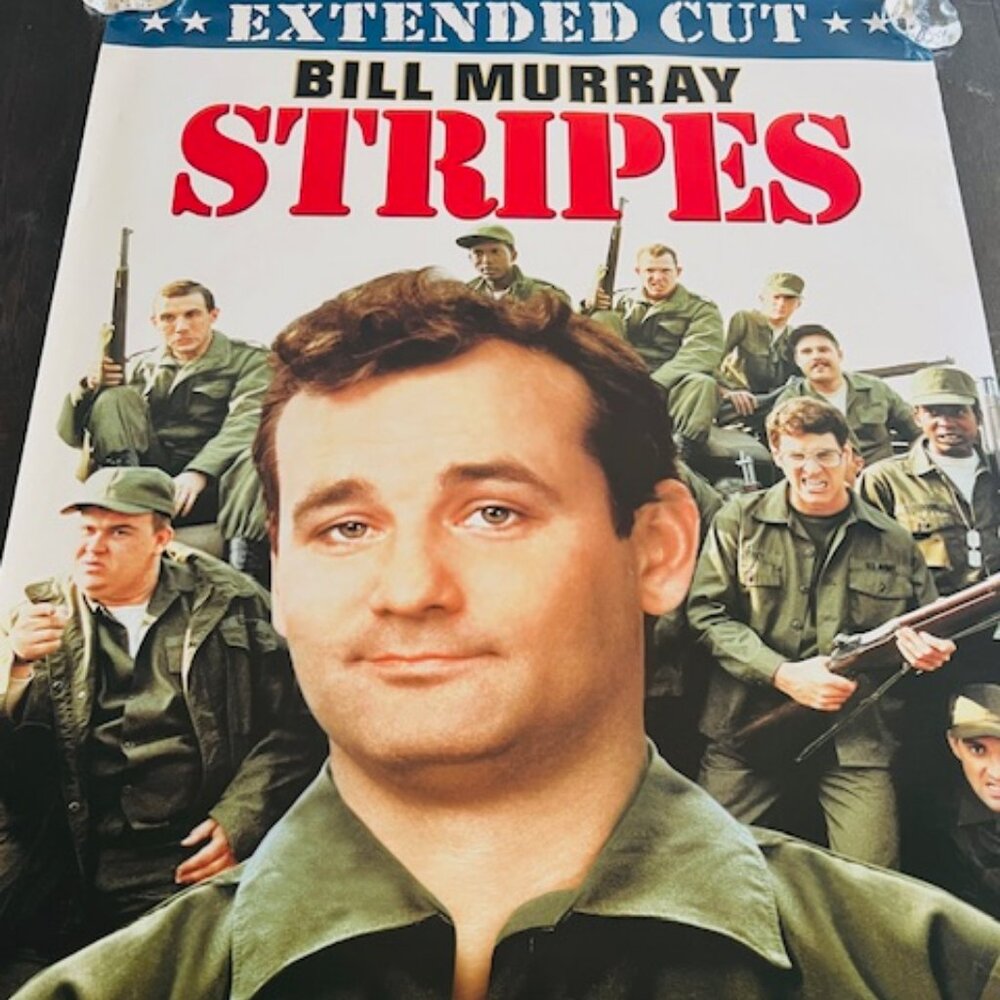 Movie Theater Poster Lobby Card Wall Vtg 2005 Stripes Bill Murray Extended Cut